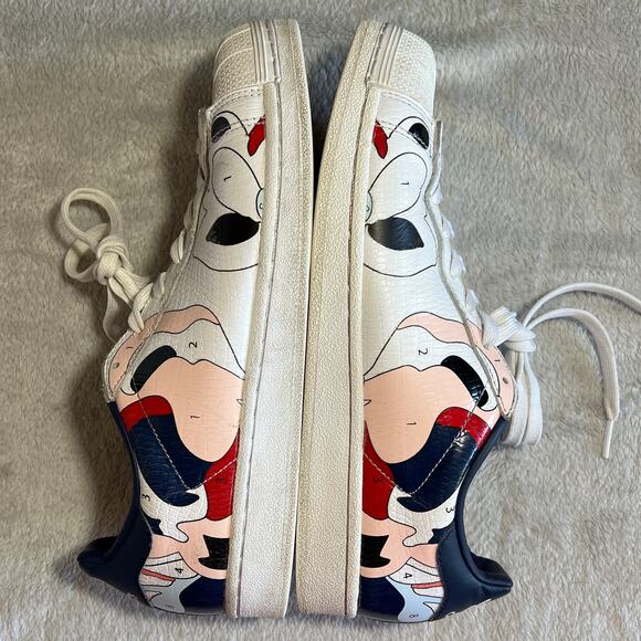 adidas Women's Athletic Shoes - White, Pink, Blue - Picture 10 of 10